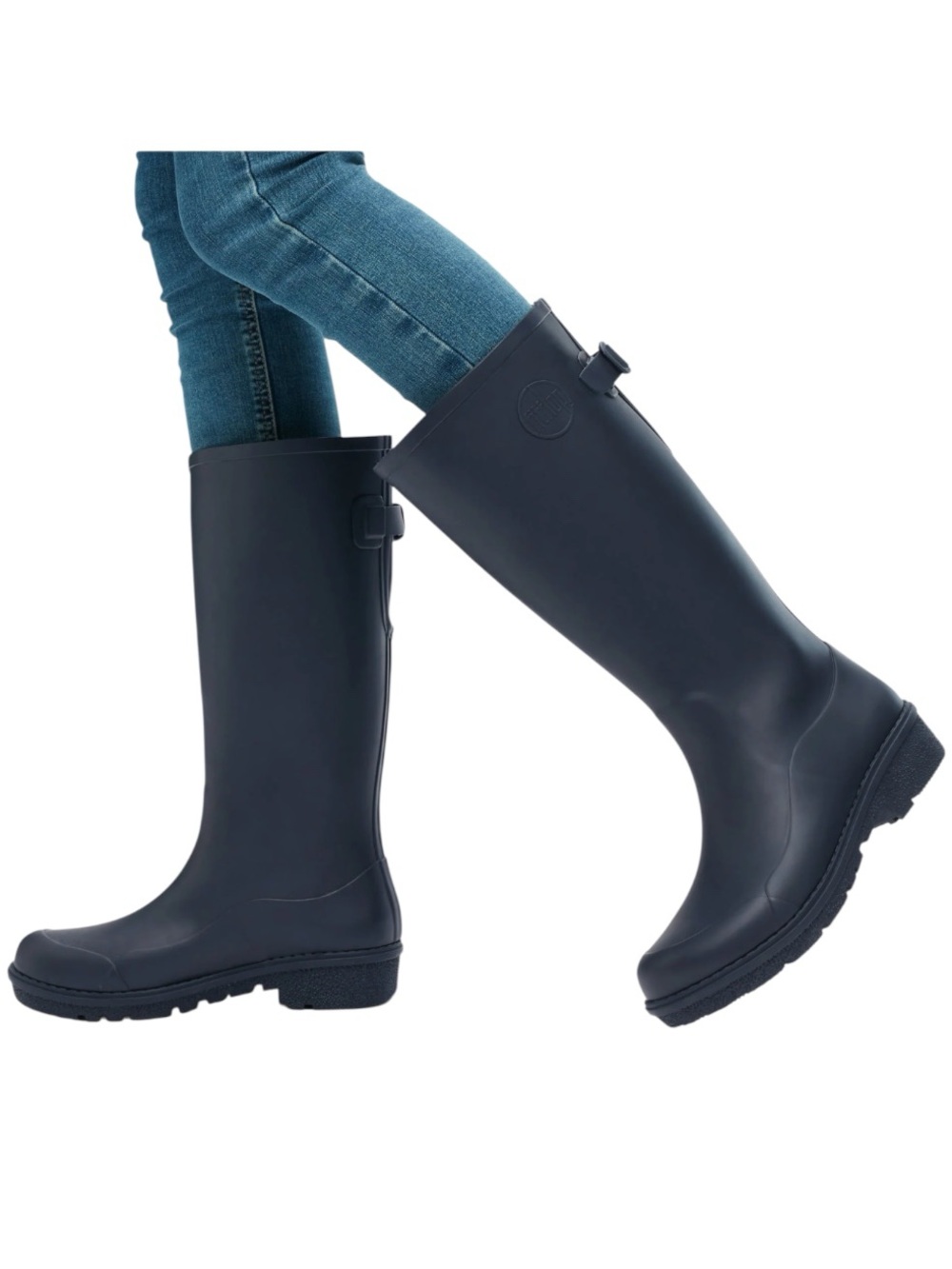 FitFlop Wonderwelly knee-high rain boots in Black, Size 7, NWOT.